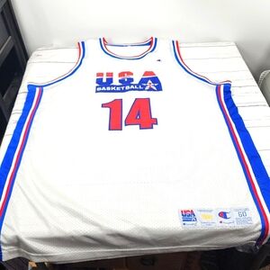 Champion Basketball USA Olympics 1992 Jersey Barkley 14 Sz 60 3XL